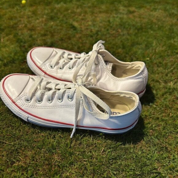 Converse Shoes - Converse Chuck Taylor All Star Leather Ox White Unisex Sneakers